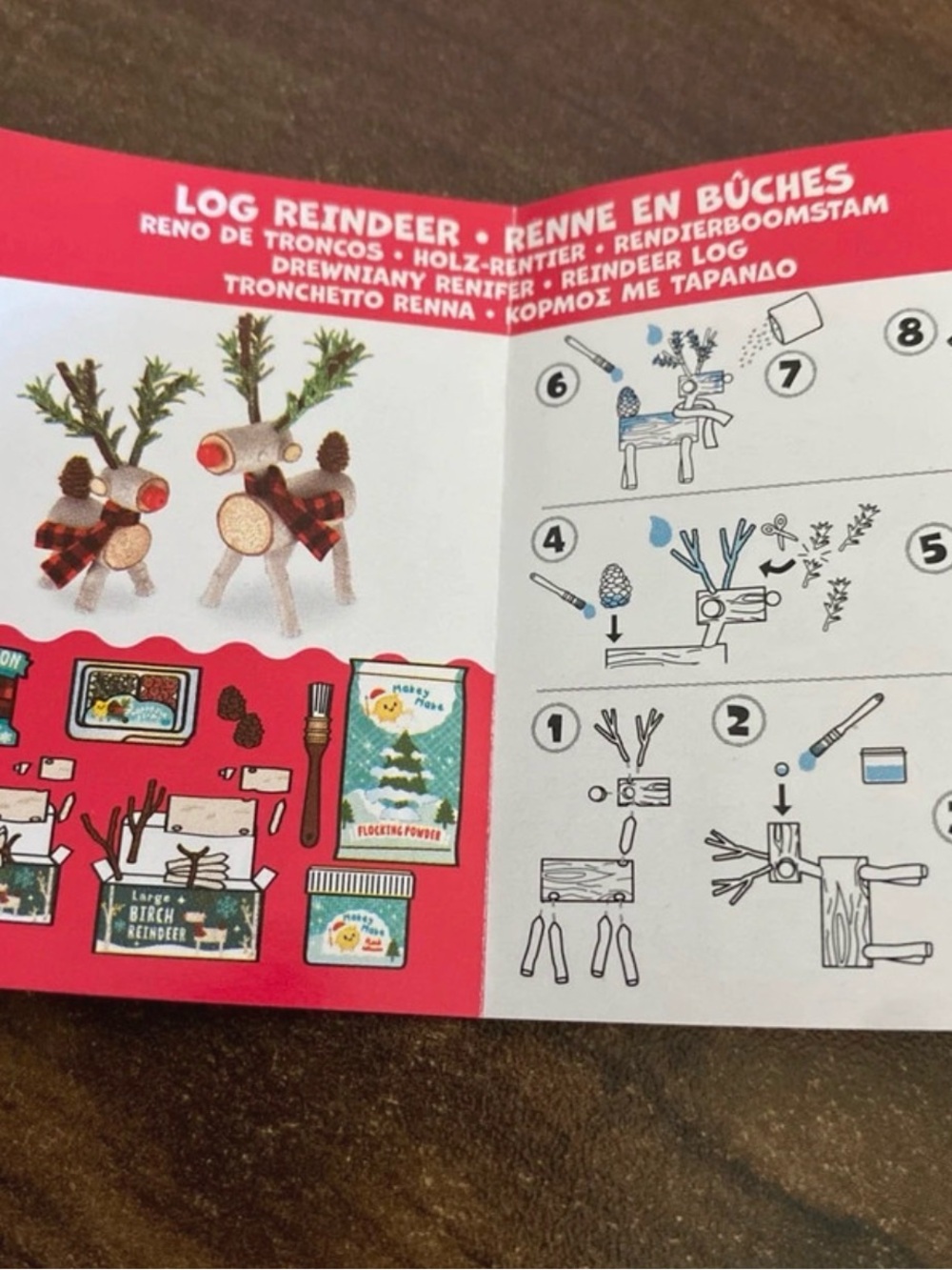 Log Reindeer Miniverse holiday series